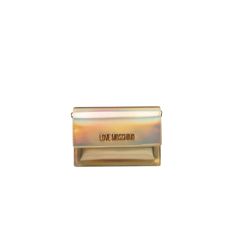 Love Moschino Gold Polyethylene Crossbody Bag Venus Verity